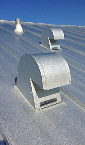 Galvalume Roof Vent Installation